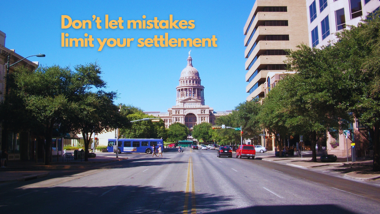 11 Mistakes That Damage Austin Car Accident Settlements